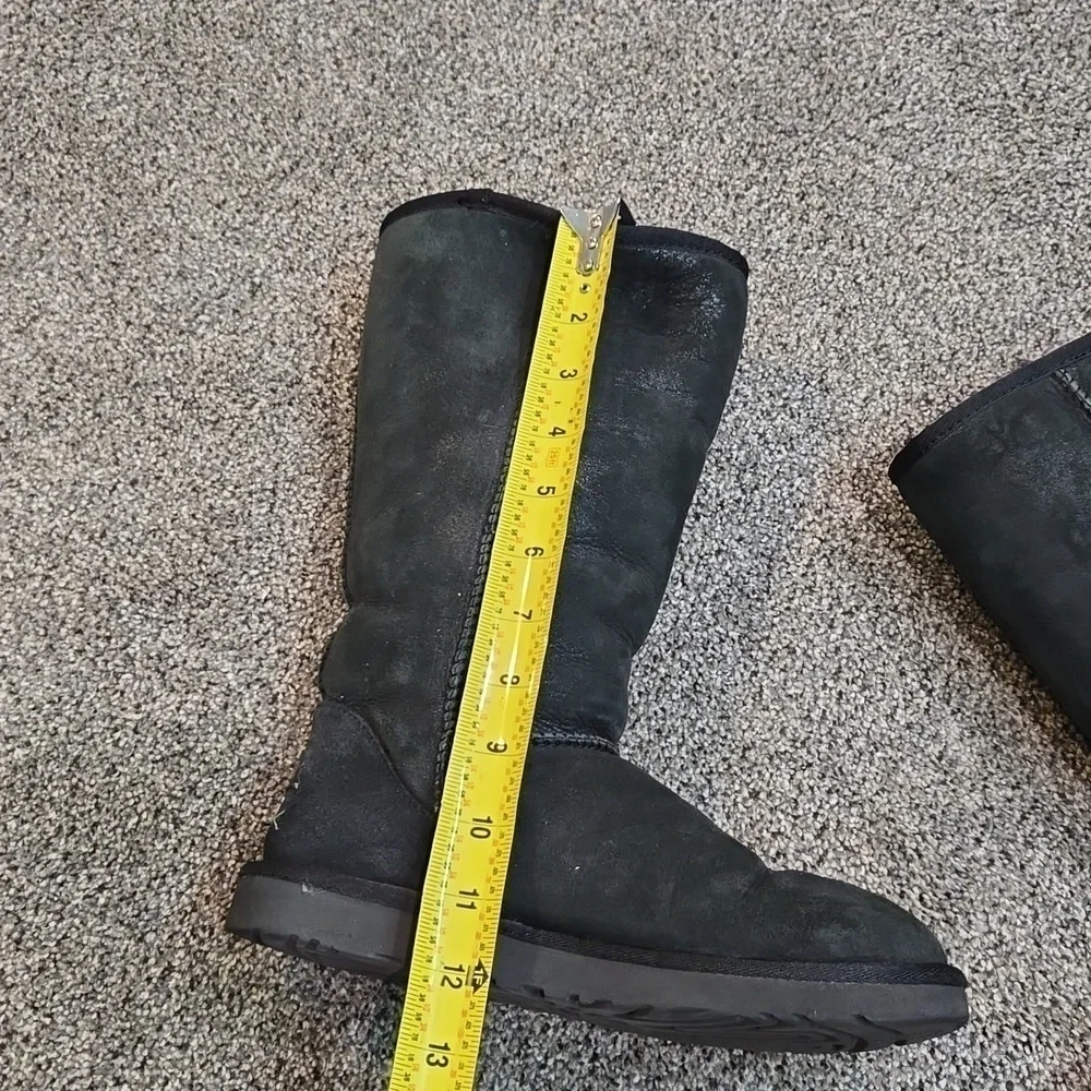Ugg Australia Women 5804 Leather Tall Sheepskin Boots shoes sz 7